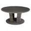 Jedilna miza iz ratana BORNEO LUXURY premer 160 cm (siva)