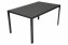 TRENTO aluminijasta miza 150 x 90 cm - Črna