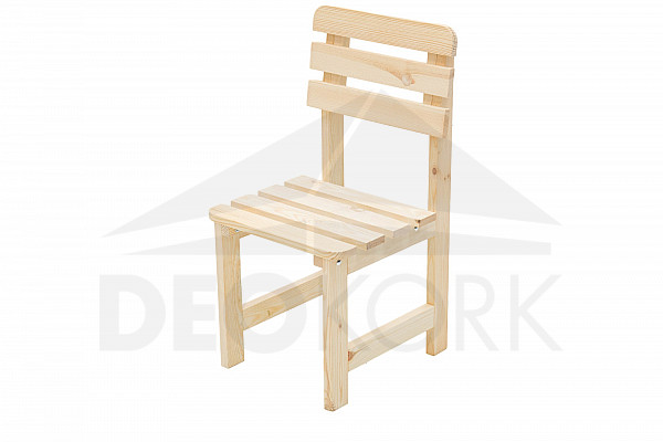 Masivni lesen vrtni stol iz borovega lesa 22 mm