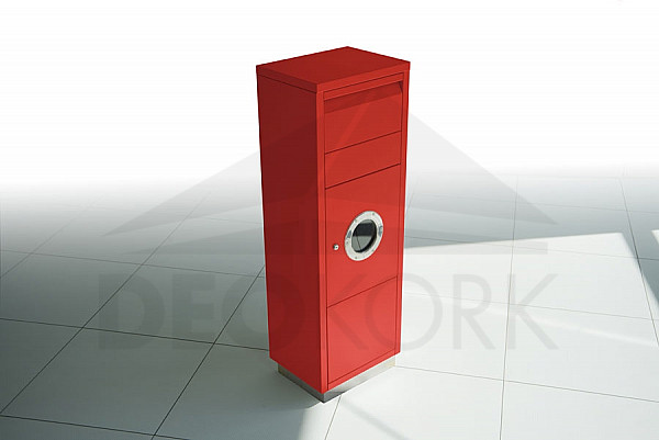 Paketna škatla RADIUS DESIGN (LETTERMANN stoječe ovacije 1 rdeča 600R) rdeča