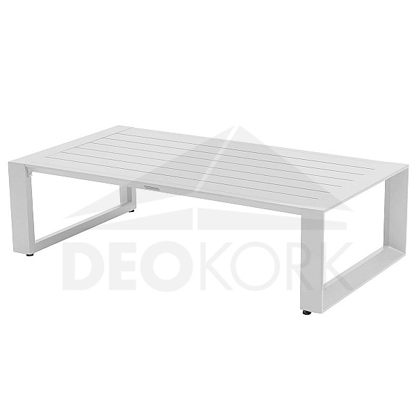 Aluminijasta miza 130x70 cm MADRID (bela)
