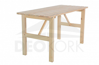 Masivna lesena vrtna miza iz borovega lesa 22 mm