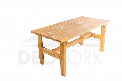 Masivna lesena vrtna miza TEA 02 debeline 38 mm