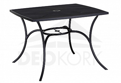 Kovinska miza QUADRA 100x100 cm (črna)
