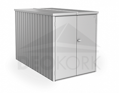 Večnamenska škatla za shranjevanje Mini garage (srebrna kovinska)