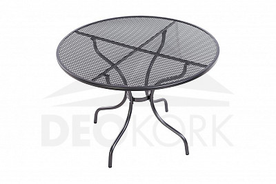 Kovinska miza brez odprtine za senčnik ø105 cm
