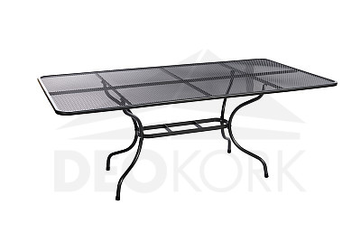 Pravokotna kovinska miza 160 x 95 cm