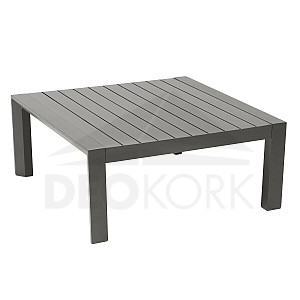 Aluminijasta miza 89x89 cm VANCOUVER (sivo-rjava)