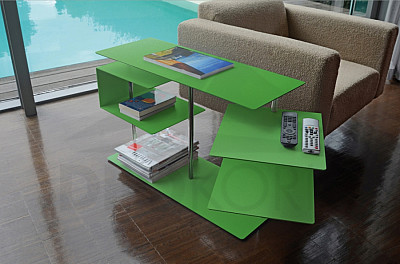 miza RADIUS DESIGN (X-CENTRIC TABLE 2 zelena 570D) zelena