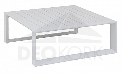 Aluminijasta miza 97x97 cm MADRID (bela)