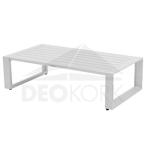 Aluminijasta miza 130x70 cm MADRID (bela)