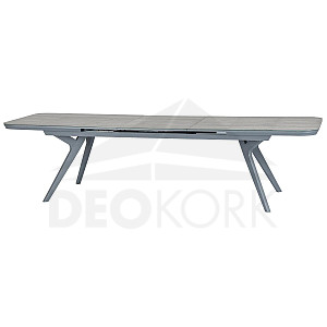 Aluminijasta miza SAN DIEGO 299x100 cm (siva)