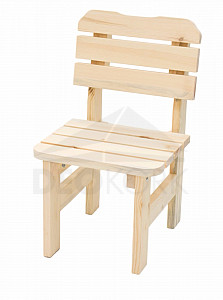 Masivni lesen vrtni stol iz borovega lesa 32 mm