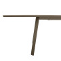 Aluminijasta miza ALORA 170/264x101 cm (sivo-rjava)
