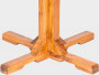 Vrtna tikova miza DANTE 75x75 cm