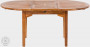 Vrtna tikova miza ELEGANTE 130/180x120 cm