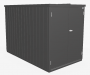 Večnamenska prostorna škatla za shranjevanje Minigarage (temno siva kovinska)