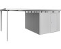 Stranska streha BIOHORT Highline H4 L - 282 × 275 cm (srebrna kovinska)