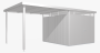 Vrtna hiška BIOHORT Highline H6 315 × 315 cm (siva kvarčna kovina)