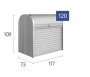 Večnamenska roletna škatla StoreMax velikost 120 117 x 73 x 109 (quartz grey metalic)