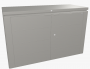 Večnamenska škatla za shranjevanje HighBoard 160 x 70 x 118 (quartz grey metalic)