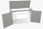 Večnamenska škatla za shranjevanje HighBoard 200 x 84 x 127 (quartz grey metalic)