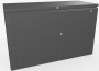 Večnamenska škatla za shranjevanje HighBoard 160 x 70 x 118 (temno siva kovina)