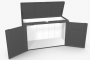 Večnamenska škatla za shranjevanje HighBoard 200 x 84 x 127 (temno siva kovina)