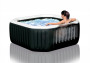 Napihljiv whirlpool Deluxe Octagon slani vodni sistem za 4 osebe (mehurčki+masaža+šobe) 800L