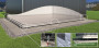Podstavek za ravne trdne površine BIOHORT Highline HS H1 - 252 × 132 cm