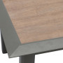 Aluminijasta miza VERMONT 160/254 cm (sivo-rjava)