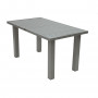 Po višini nastavljiva aluminijasta miza 140x80 cm TITANIUM (2v1)