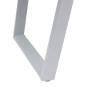 Aluminijasta miza GALIA 220/280x113 cm (bela)